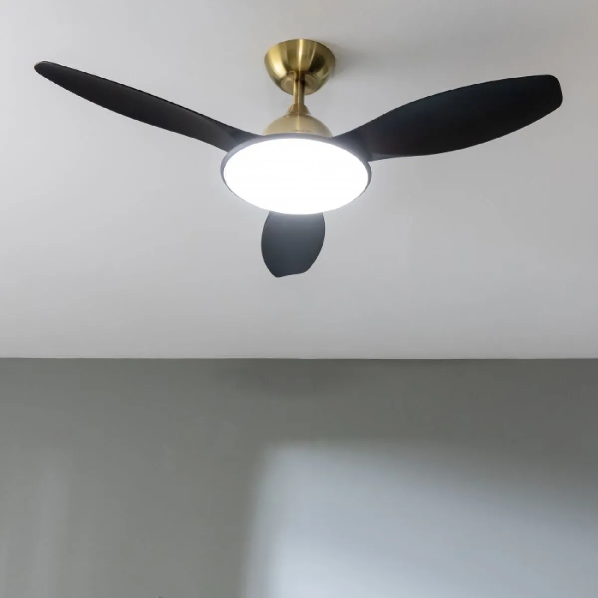 Ceiling Fan with Light Cecotec EnergySilence 4800 Black Golden 36 W