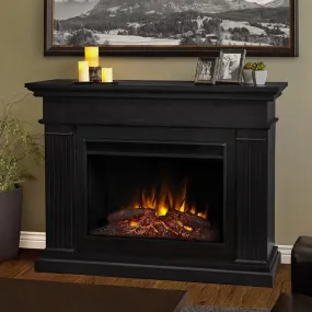 Centennial Grand Electric Fireplace Mantel Package in Black