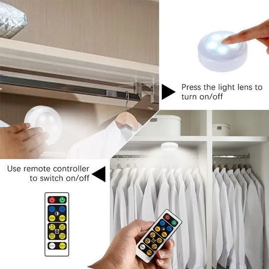 Colour-changing remote-controlled LED wireless-Buy more save more!!