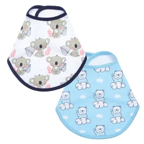 Combo Of Baby Koala And Hello Bear Feeding Bibs- (Pack of 2)