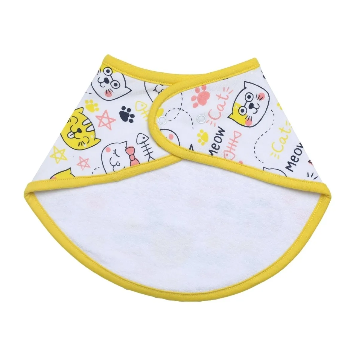 Combo Of Meow Meow And Sweet like A Doughnut Feeding Bibs- (Pack of 2)