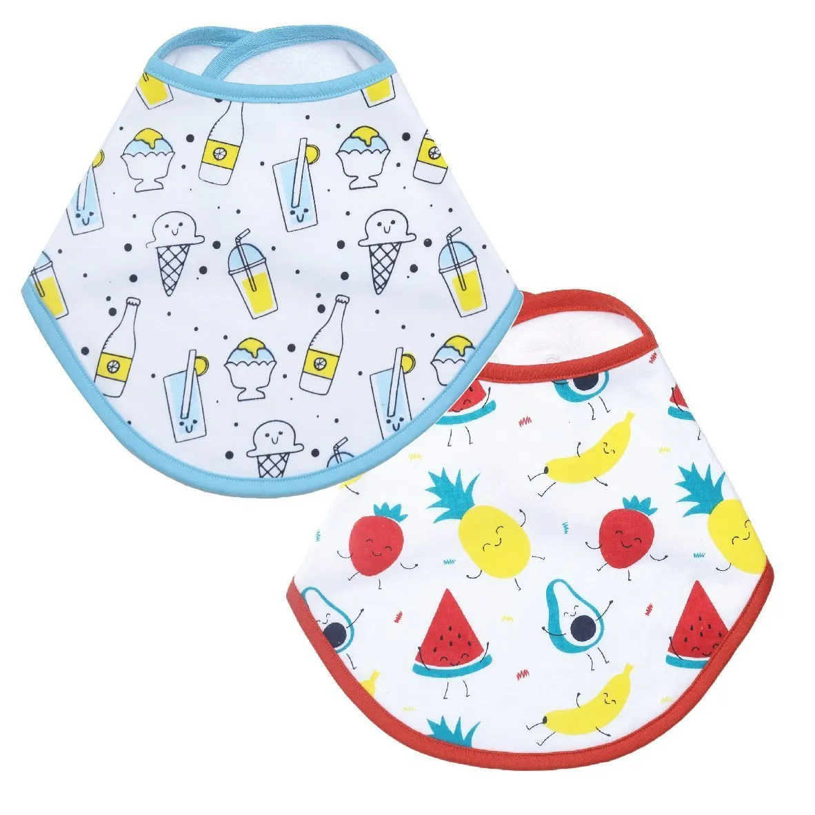 Combo of My Smoothie And Fruity Cutie Feeding Bibs- (Pack of 2)