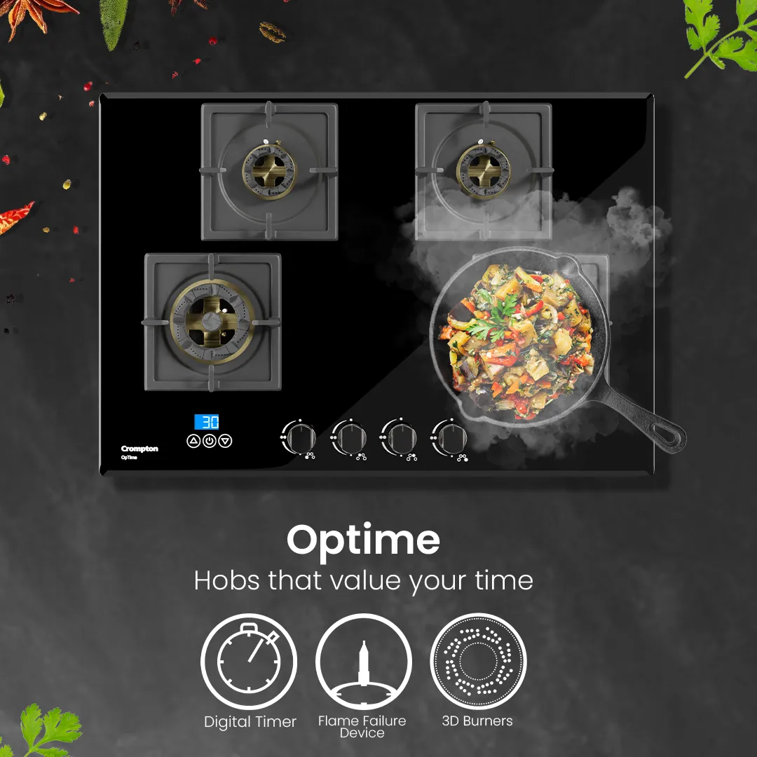 Crompton OpTime Gas Hob 90cm 4burner