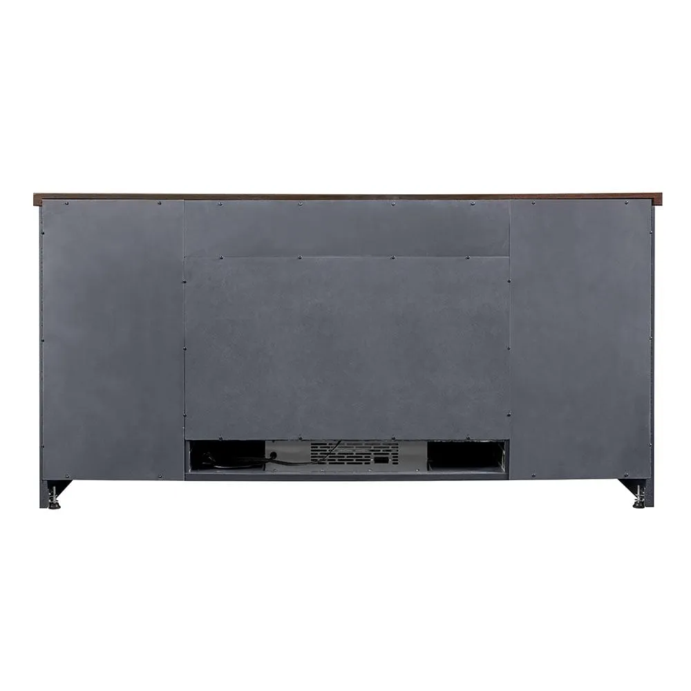 Dalton 60-in Steel Blue Electric Fireplace TV Stand