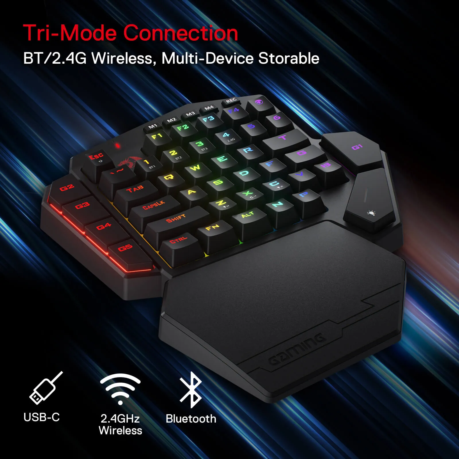 DITI K585 Pro Wireless One-Handed Gaming Keyboard