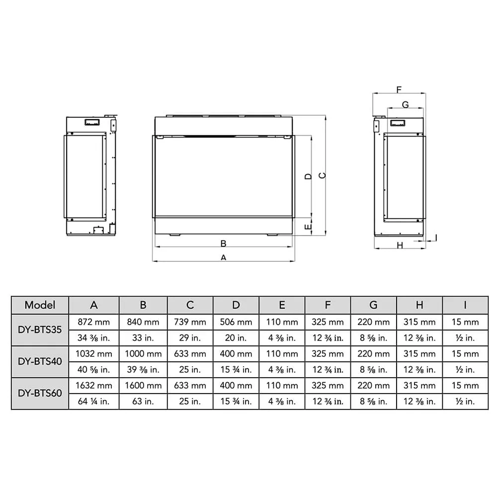 Dynasty 42-in Melody Multi-Sided Smart Linear Electric Fireplace