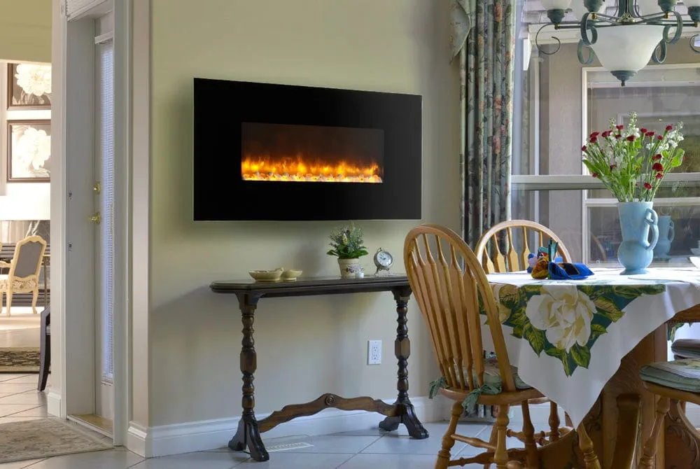 Dynasty 50-In Wall Mount Electric Fireplace