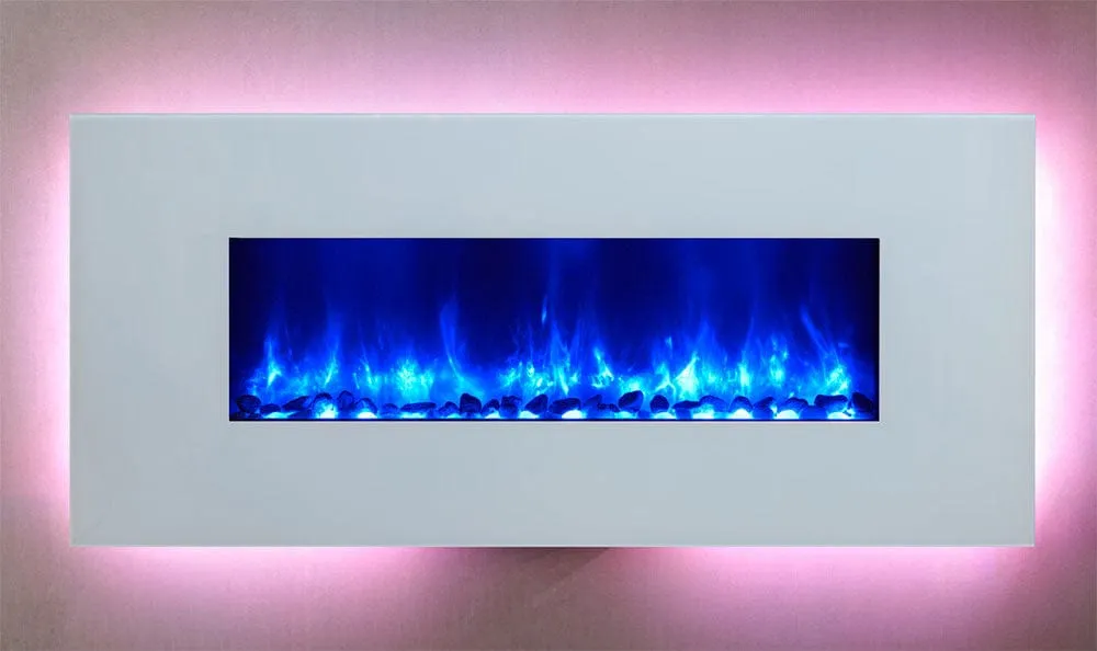 Dynasty Miami 58-In Wall Mount Electric Fireplace