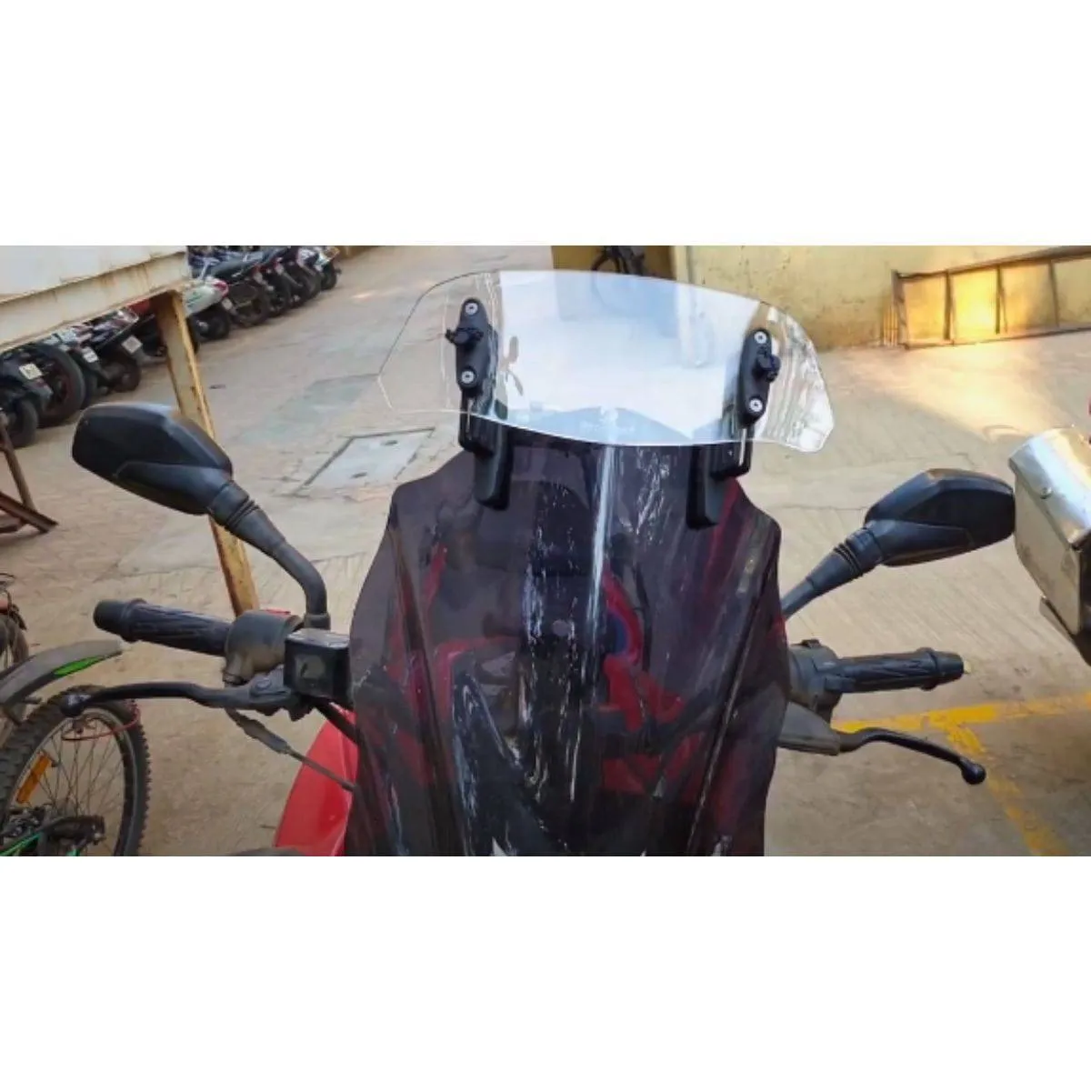 Easy Ride Clip-On Windshield Extender for Bajaj