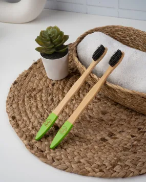 Eco Friendly Fungus Free Bamboo Toothbrush (Set of 2)