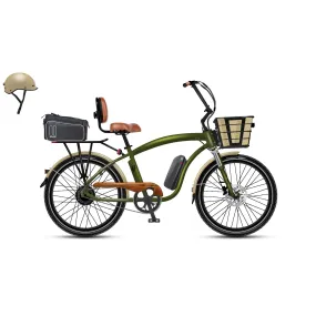 ELECTRIC BIKE COMPANY - Model C, Camo Cruiser E-Bike 750W (BUNDLE) 28MPH