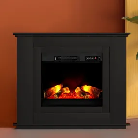 Electric Fireplace Fire Heater 2000W - Black