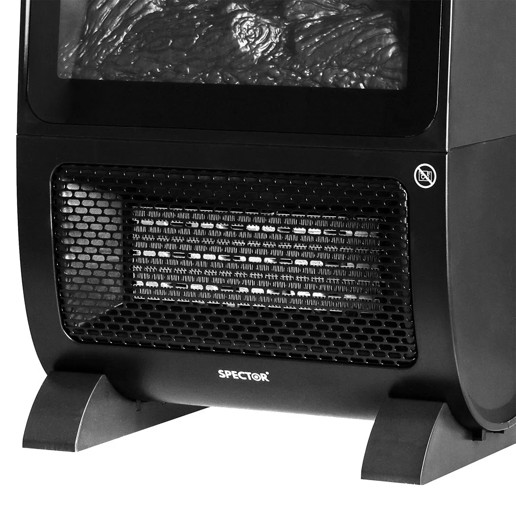 Electric Heater Fireplace Portable 3D Flame Remote Overheat Home 2000W