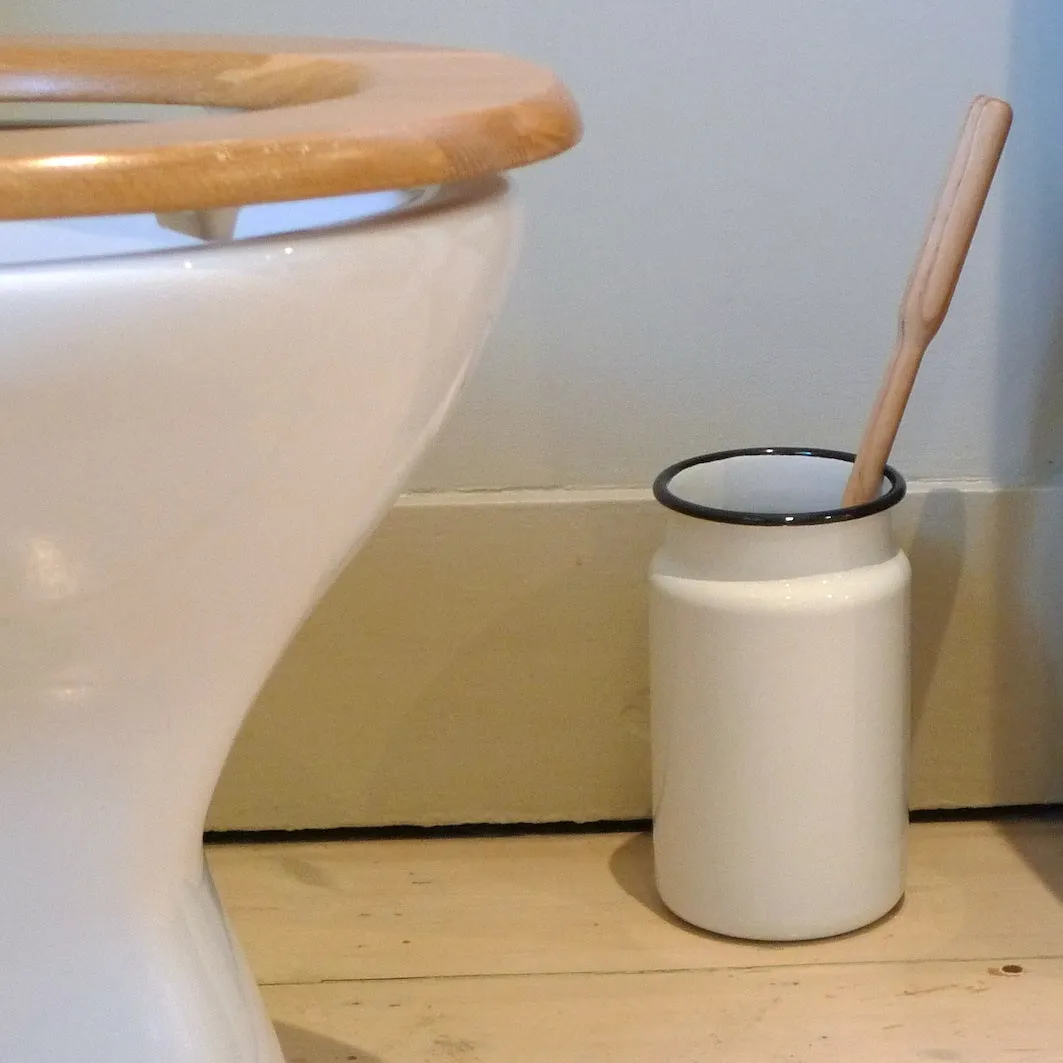 Enamel Toilet Brush Holder