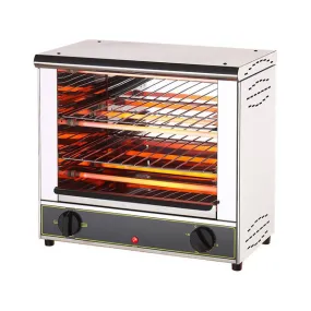 Equipex BAR200/1 Sodir Toaster Oven / Cheesemelter, Double Deck, Electric, 18"