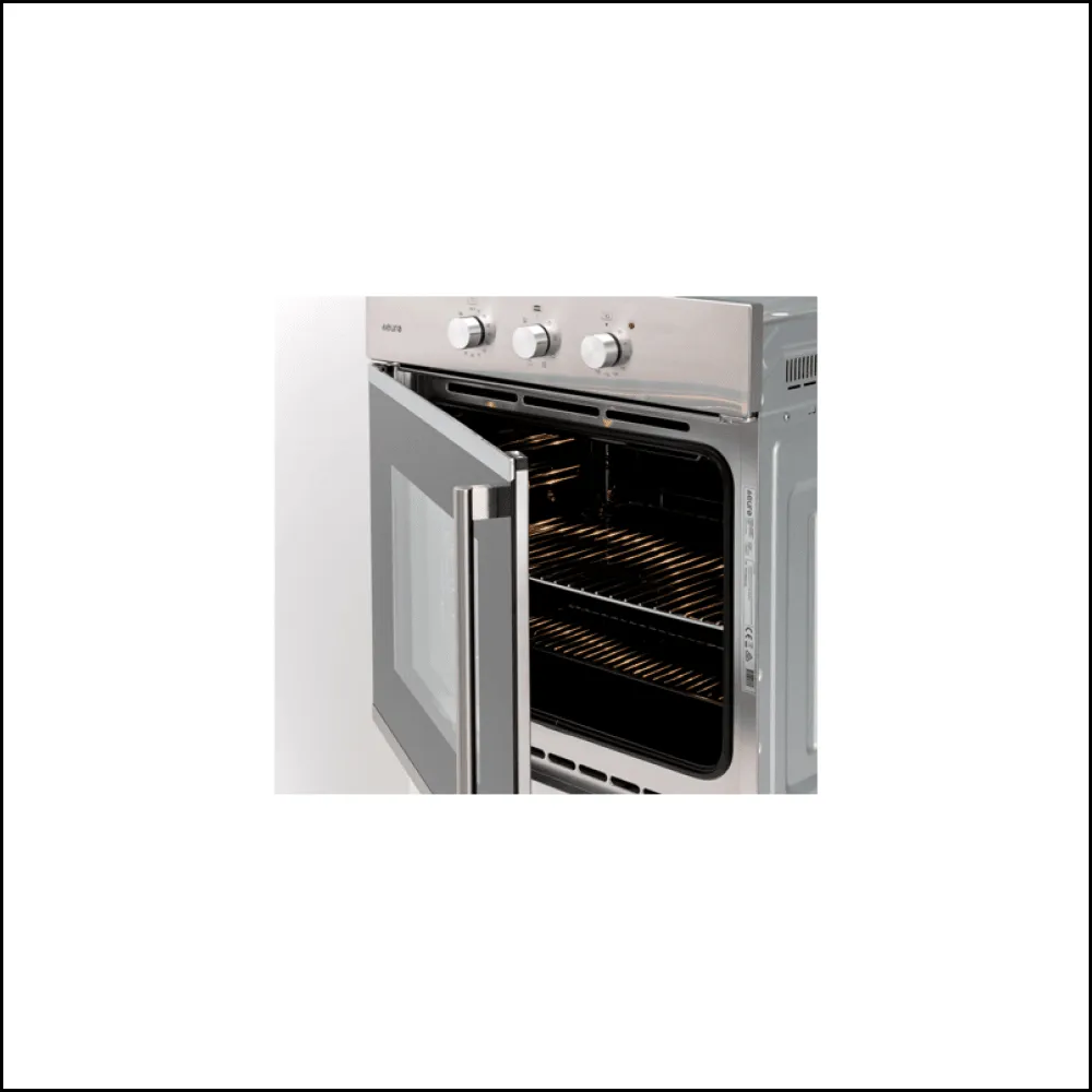 Euro Appliances EO60SOSX Black & Stainless Steel Side Opening Electric Oven - Ex Display Discount