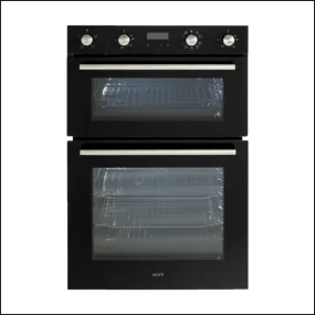 Euro Appliances EO8060DBK Black Glass Electric Multifunction Duo Wall Oven - Special Order