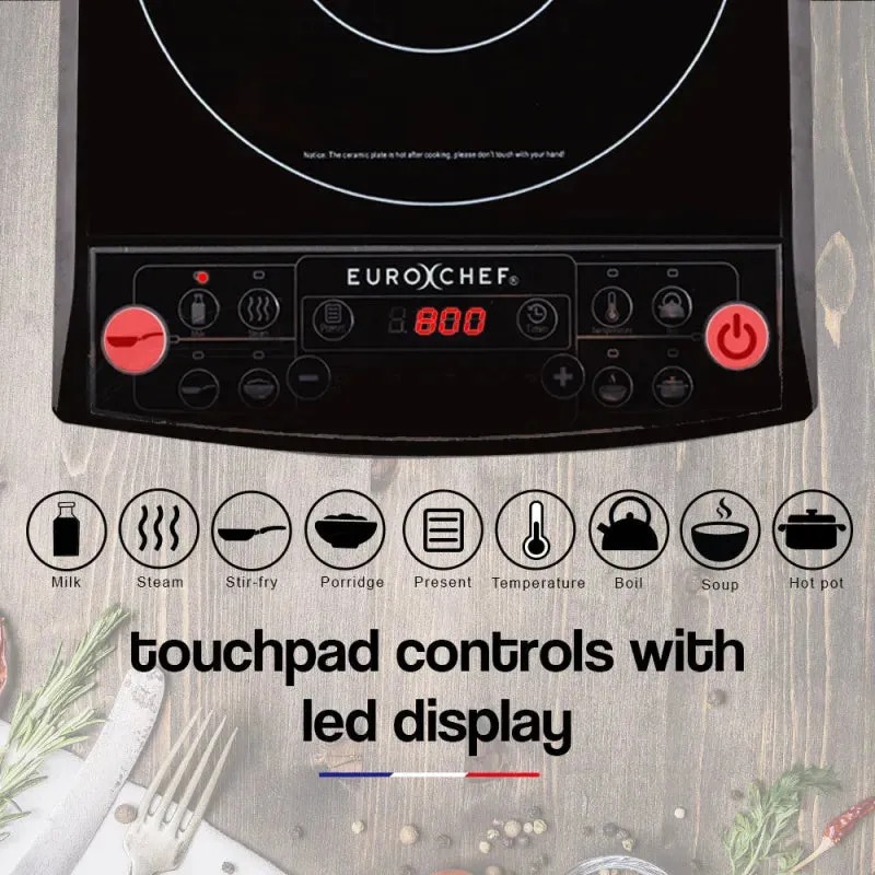 EuroChef Electric Induction Portable Cooktop Stove