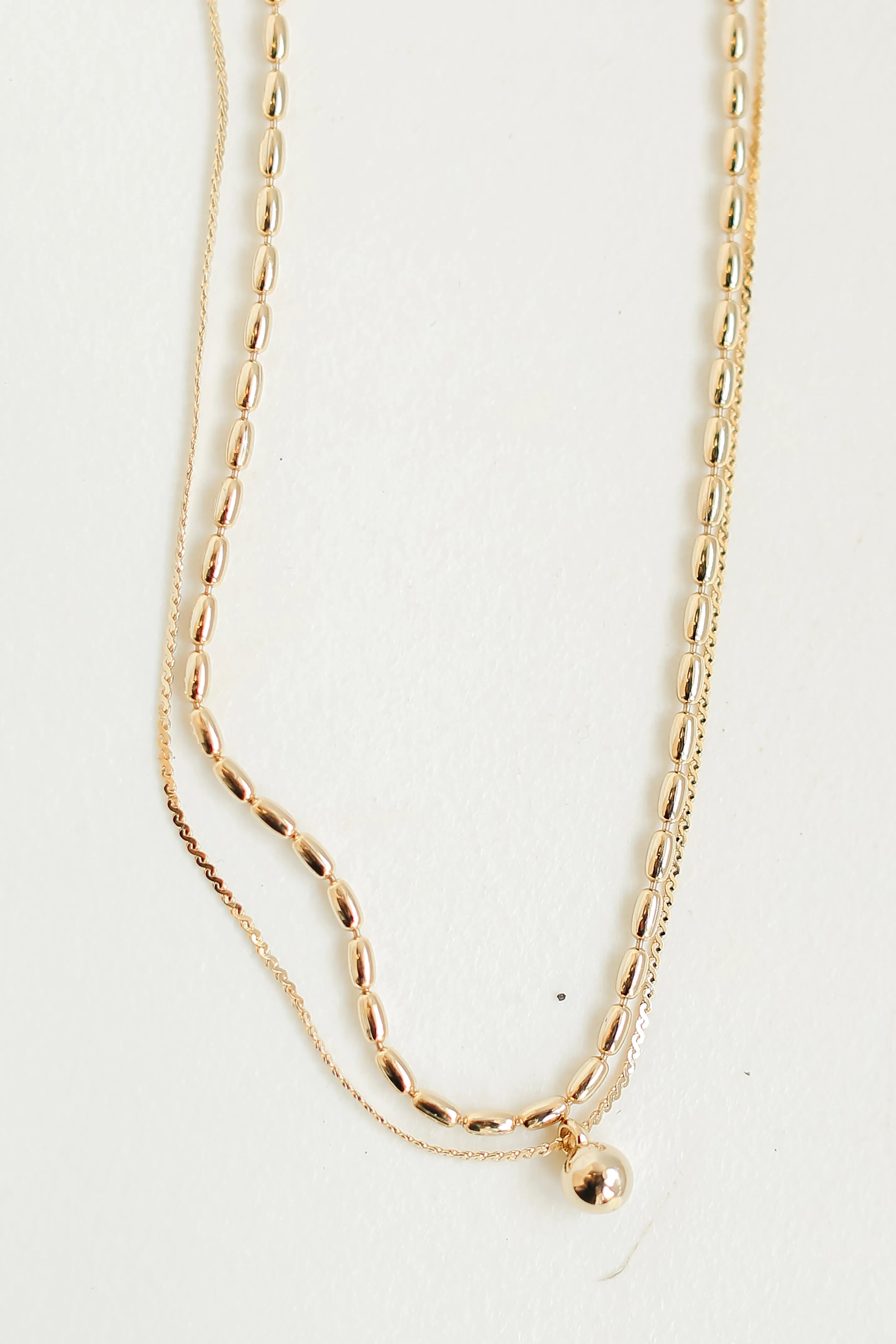 FINAL SALE - Addison Gold Layered Chain Necklace