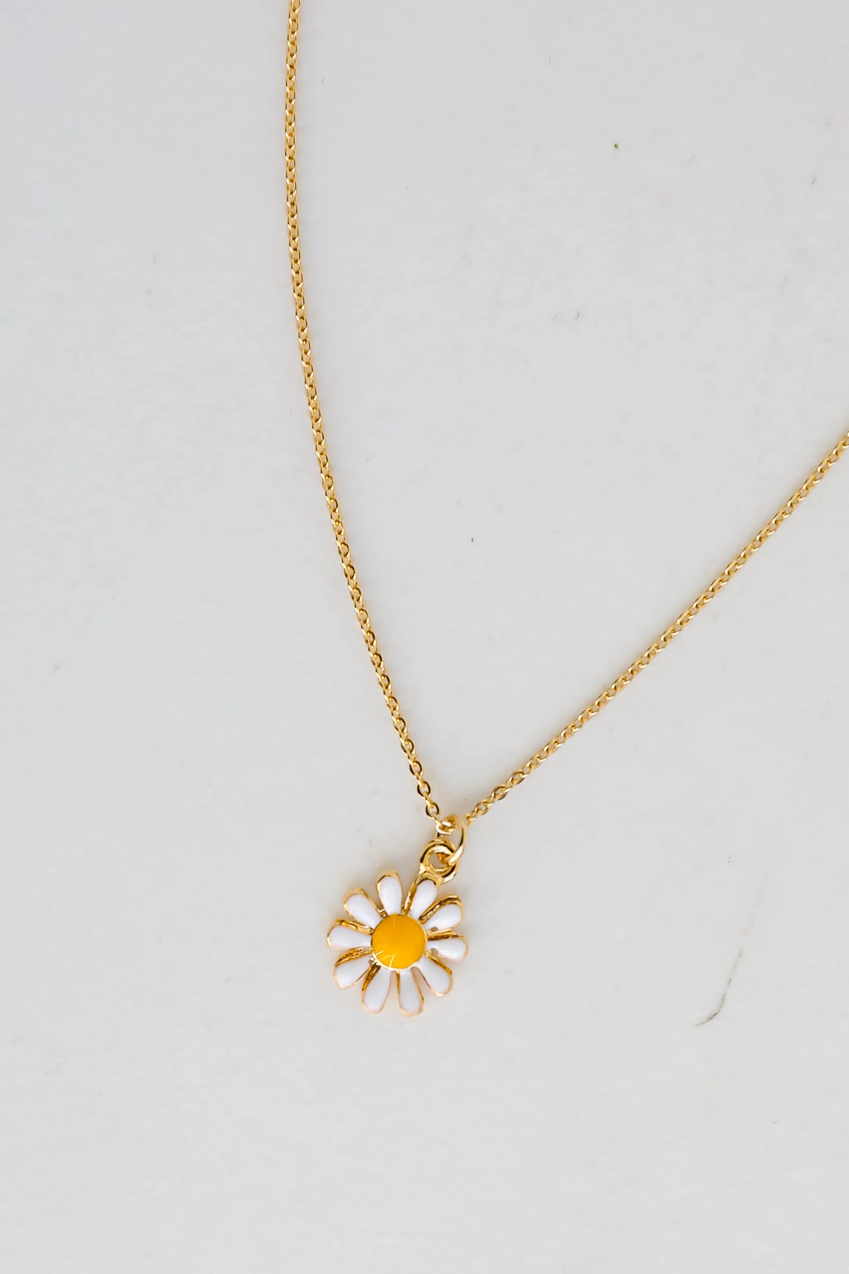 FINAL SALE - Kenna Gold Daisy Charm Necklace