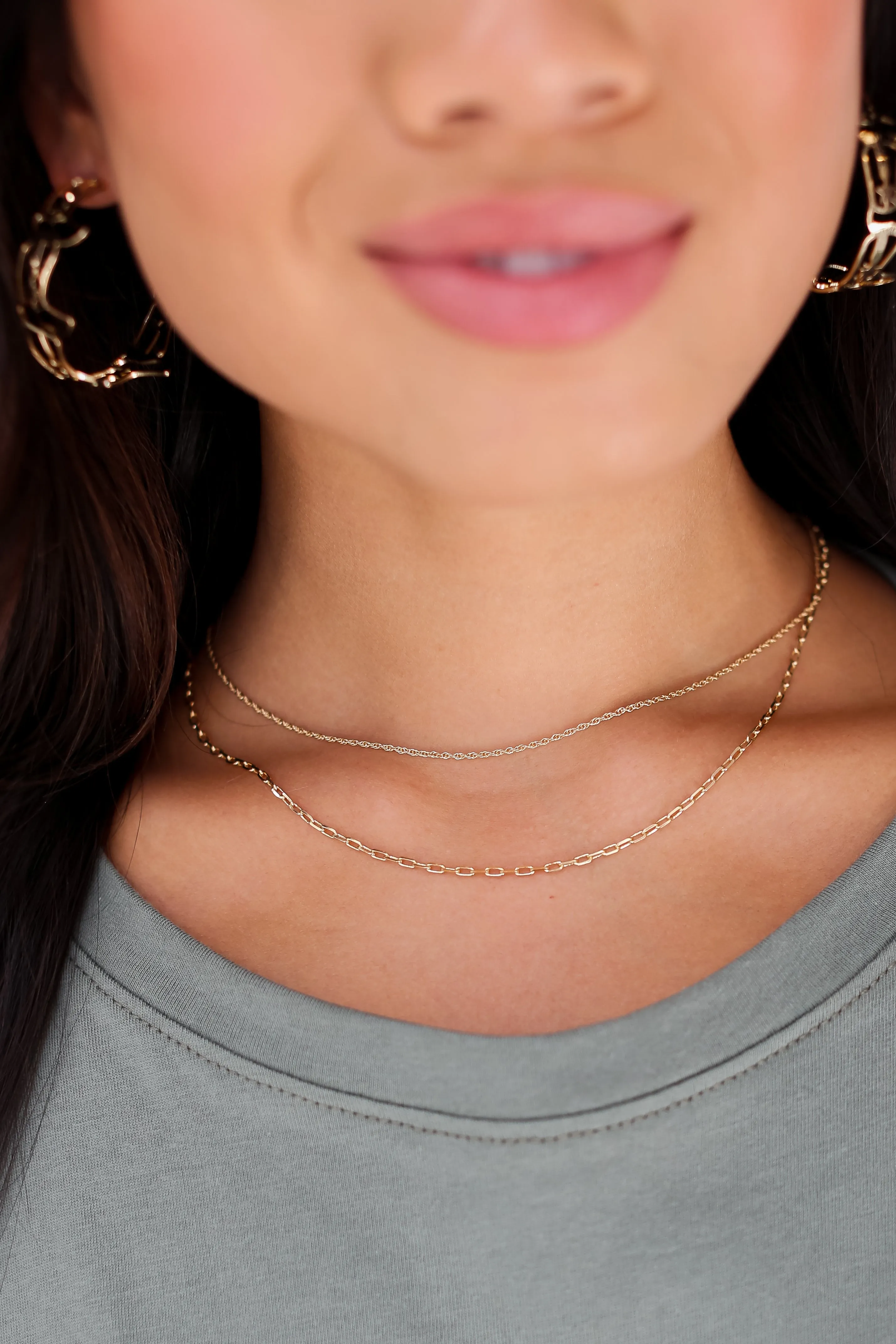 FINAL SALE - Khloe Gold Layered Chain Necklace