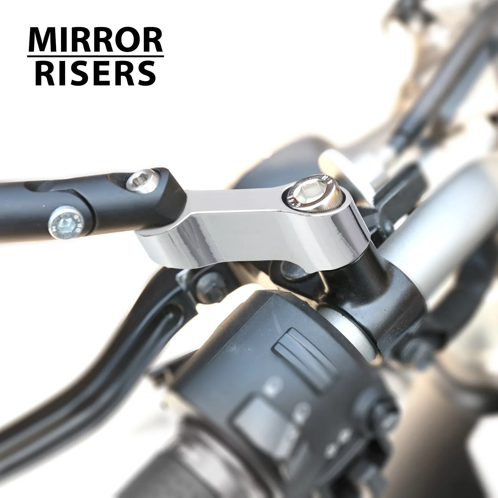 Fit Kawasaki Vulcan 1700 900 S 650 Chrome Side Mirror Extender and Riser