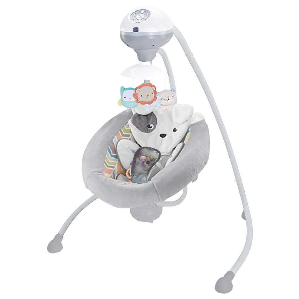 Fitch Baby Baby Cradle And Electric Swing (Grey)