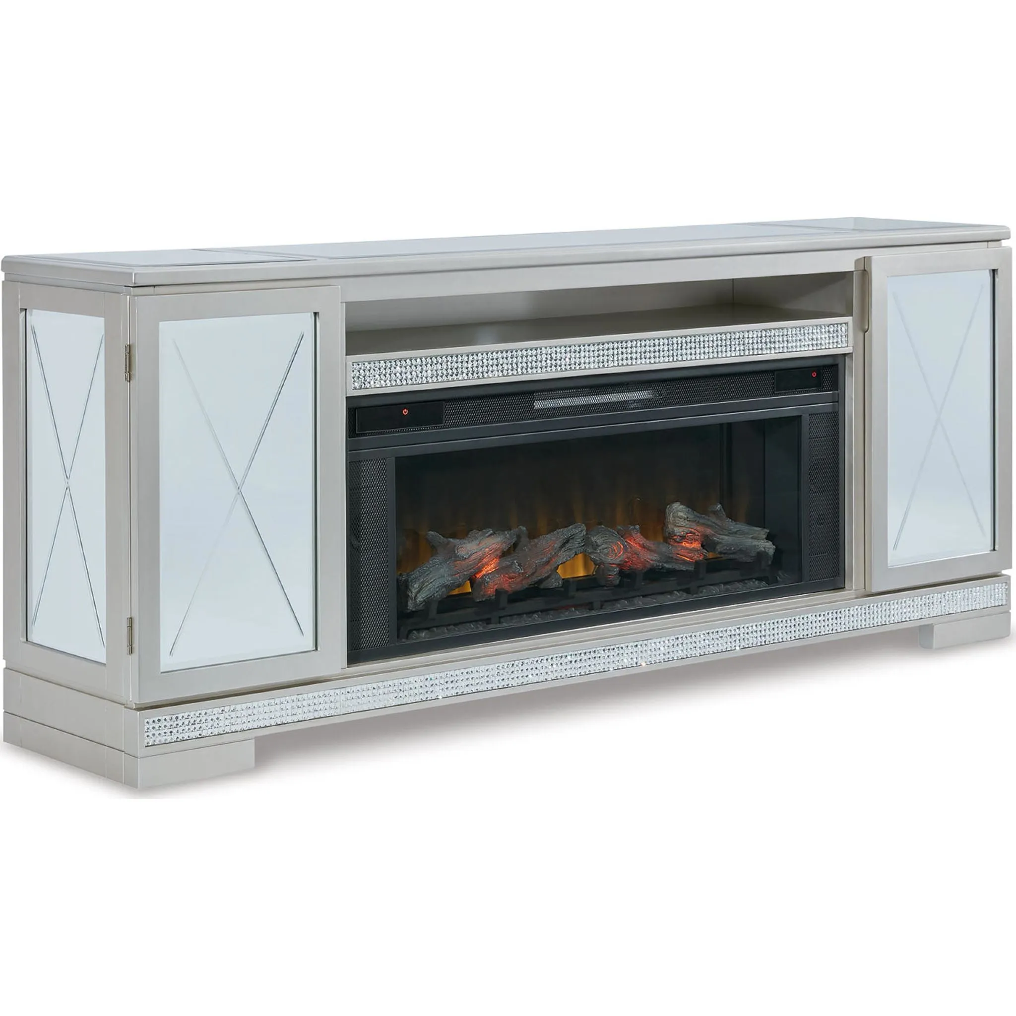 Flamory TV Stand with Fireplace