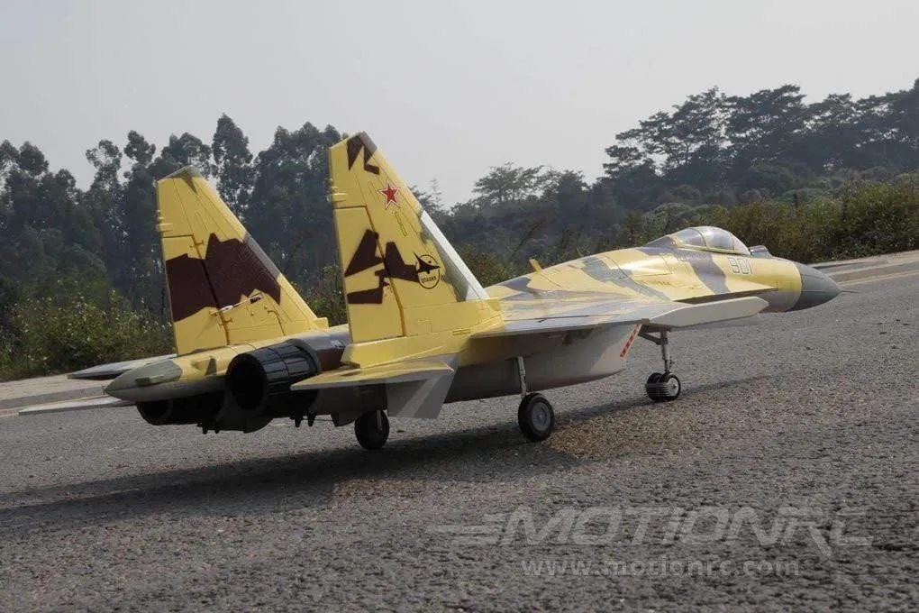 Freewing SU-35 Desert Camo High Performance Twin 70mm EDF Vectored Thrust Jet - PNP