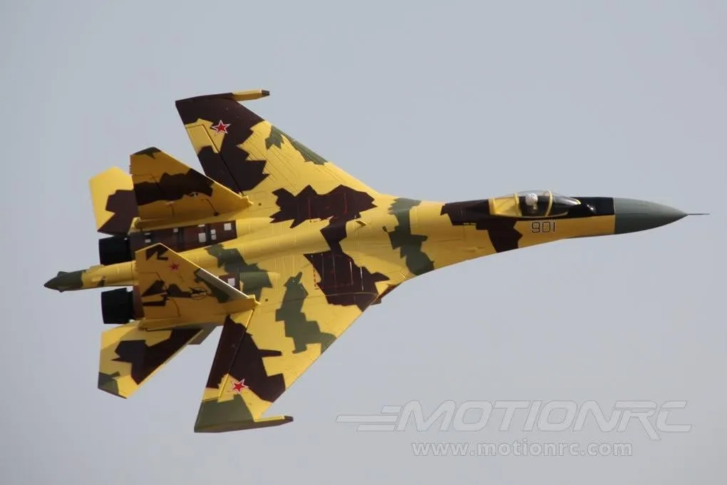 Freewing SU-35 Desert Camo High Performance Twin 70mm EDF Vectored Thrust Jet - PNP