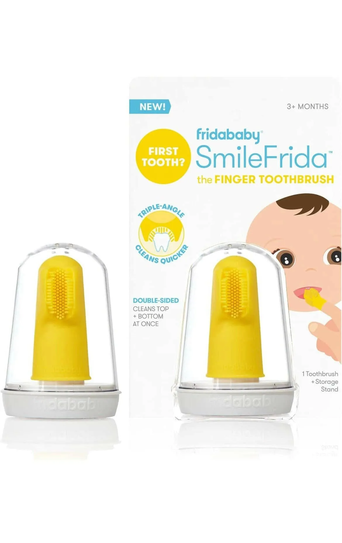 FridaBaby Baby's First Toothbrush with Case 3 Months  