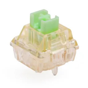 Gateron kangaroo Switch RGB Tactile 59g 63g Switches For Mechanical keyboard mx stem 5pin orange transparent body green