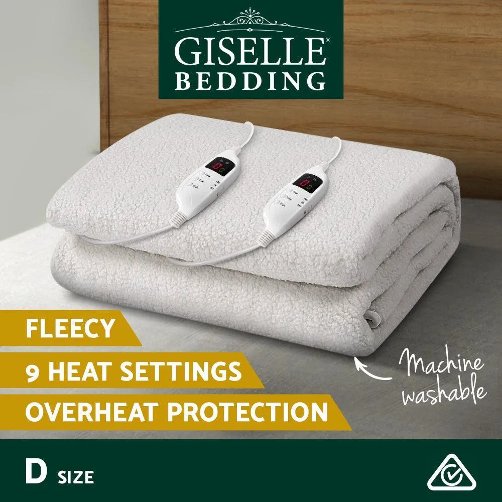 Giselle Bedding Double Size Electric Blanket Fleece