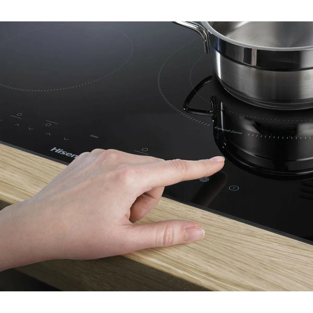 Glass-Ceramic Hob Hisense E6322C Black 5700 W