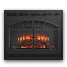 GreatCo 34-In Electric Fireplace Insert w/ Arch Rectangular Front