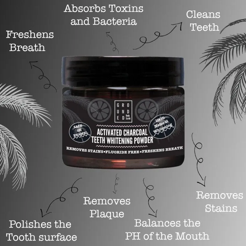 Grounded Beauty Charcoal Teeth Whitening Powder