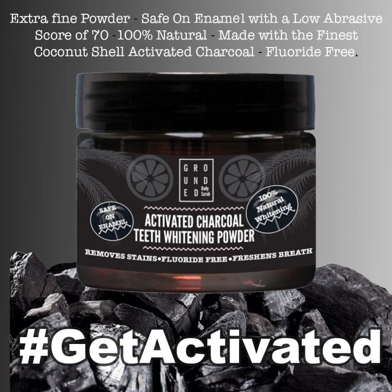 Grounded Beauty Charcoal Teeth Whitening Powder