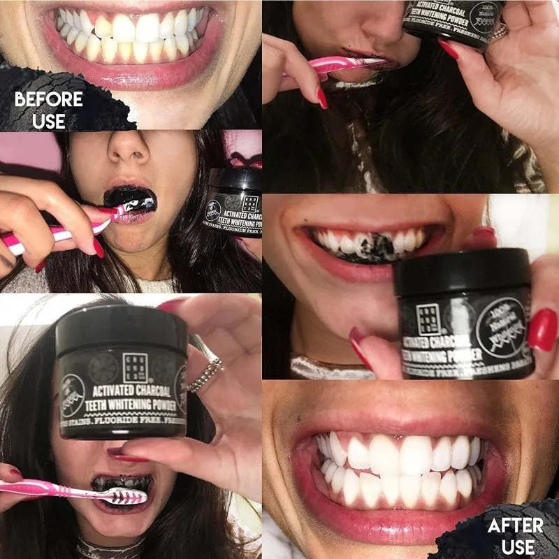 Grounded Beauty Charcoal Teeth Whitening Powder