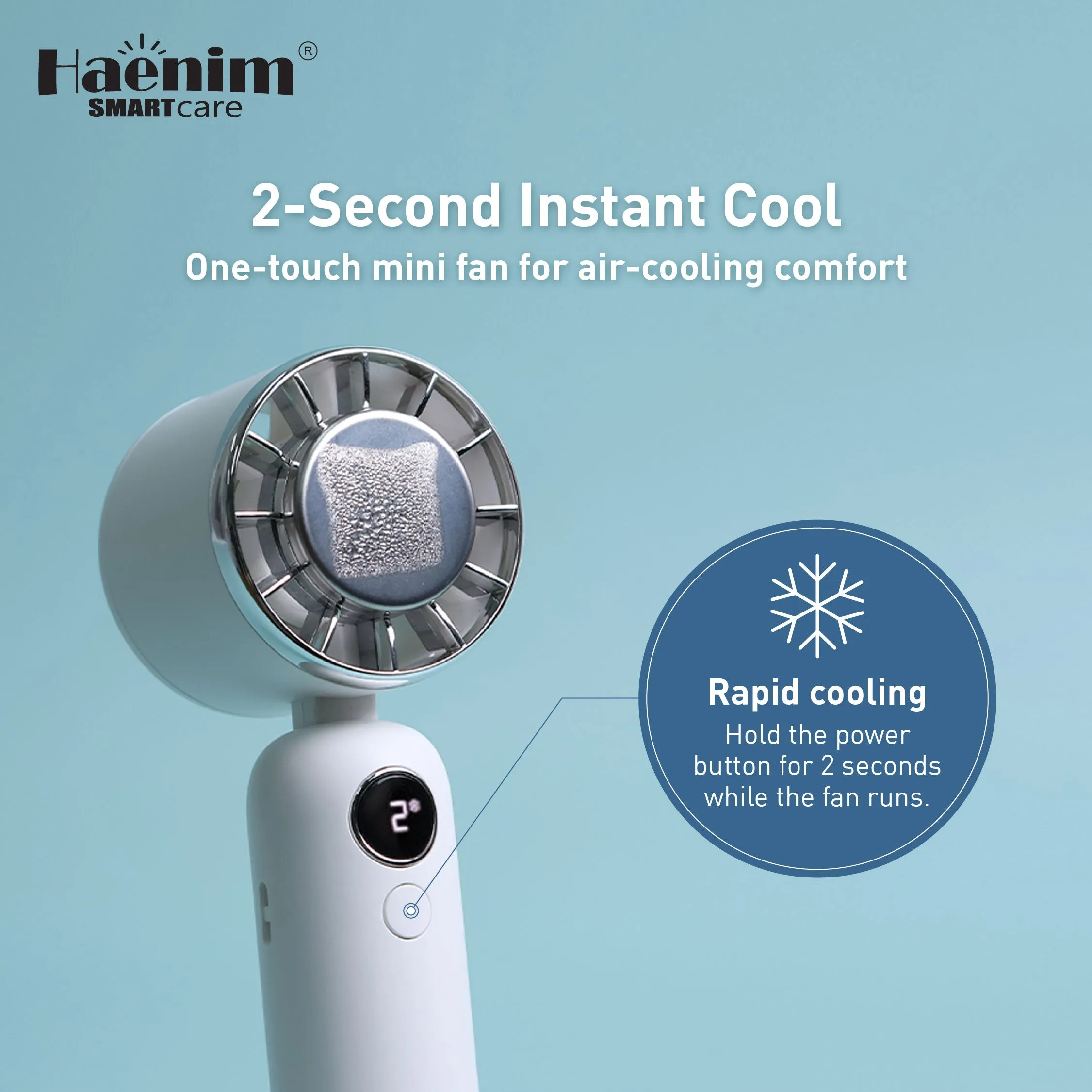 HAENIM PORTABLE MINI ICE FAN