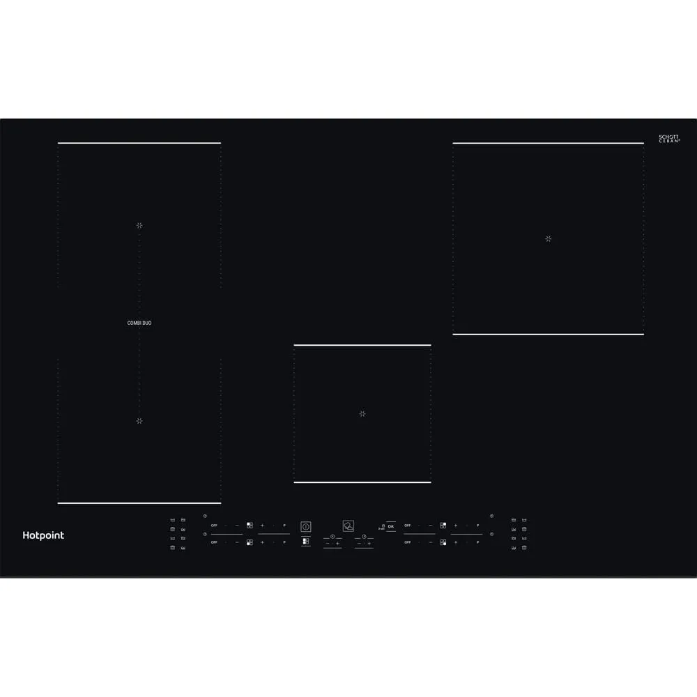 Hotpoint TB 3977B BF Black Built-in 77 cm Zone induction hob 4 zone(s)