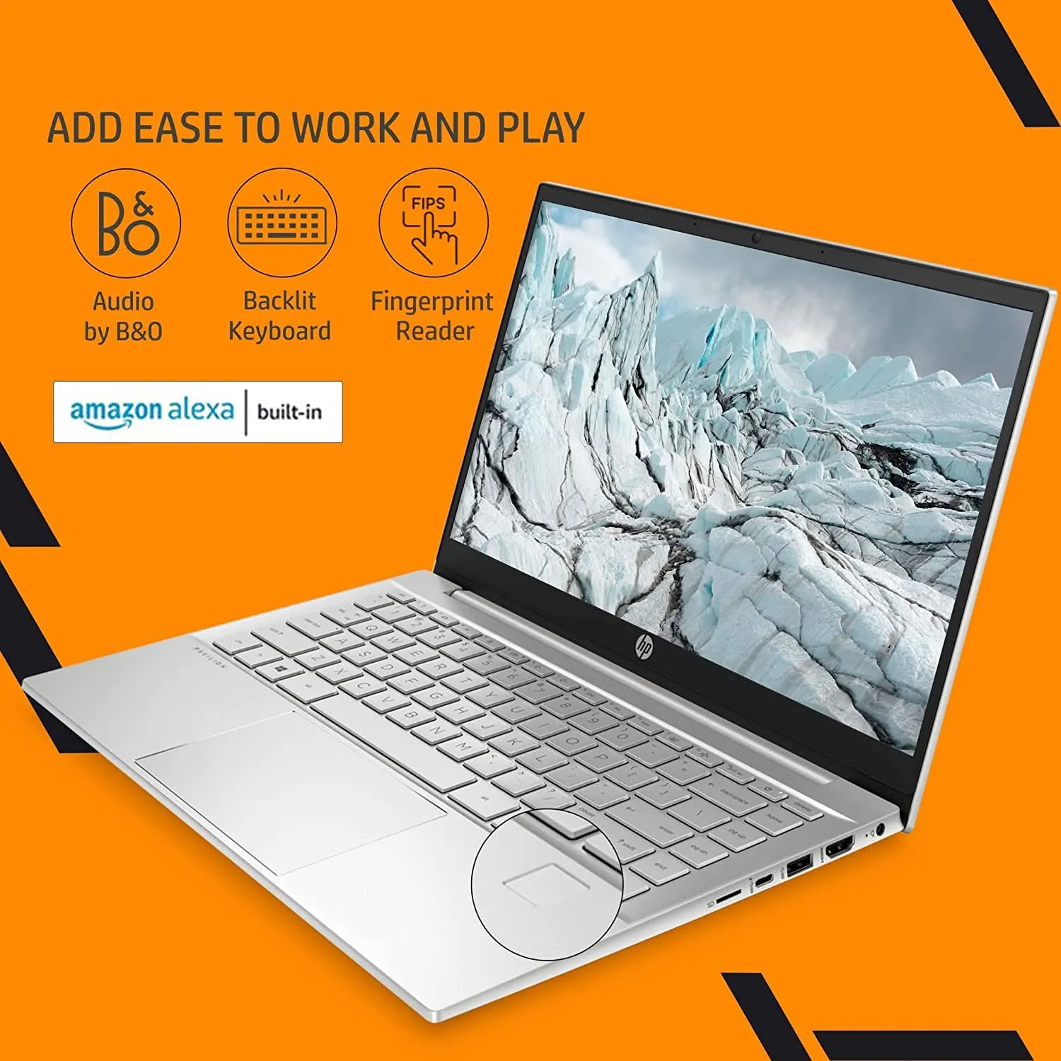 HP PAV 14-EC1005AU [R5-5625U RYZEN/16GB DDR4/512GB SSD/WIN11 HOME MSO/14.0 INCH/INTEGRATED GRAPHICS /1 YEAR(S)/SILVER]