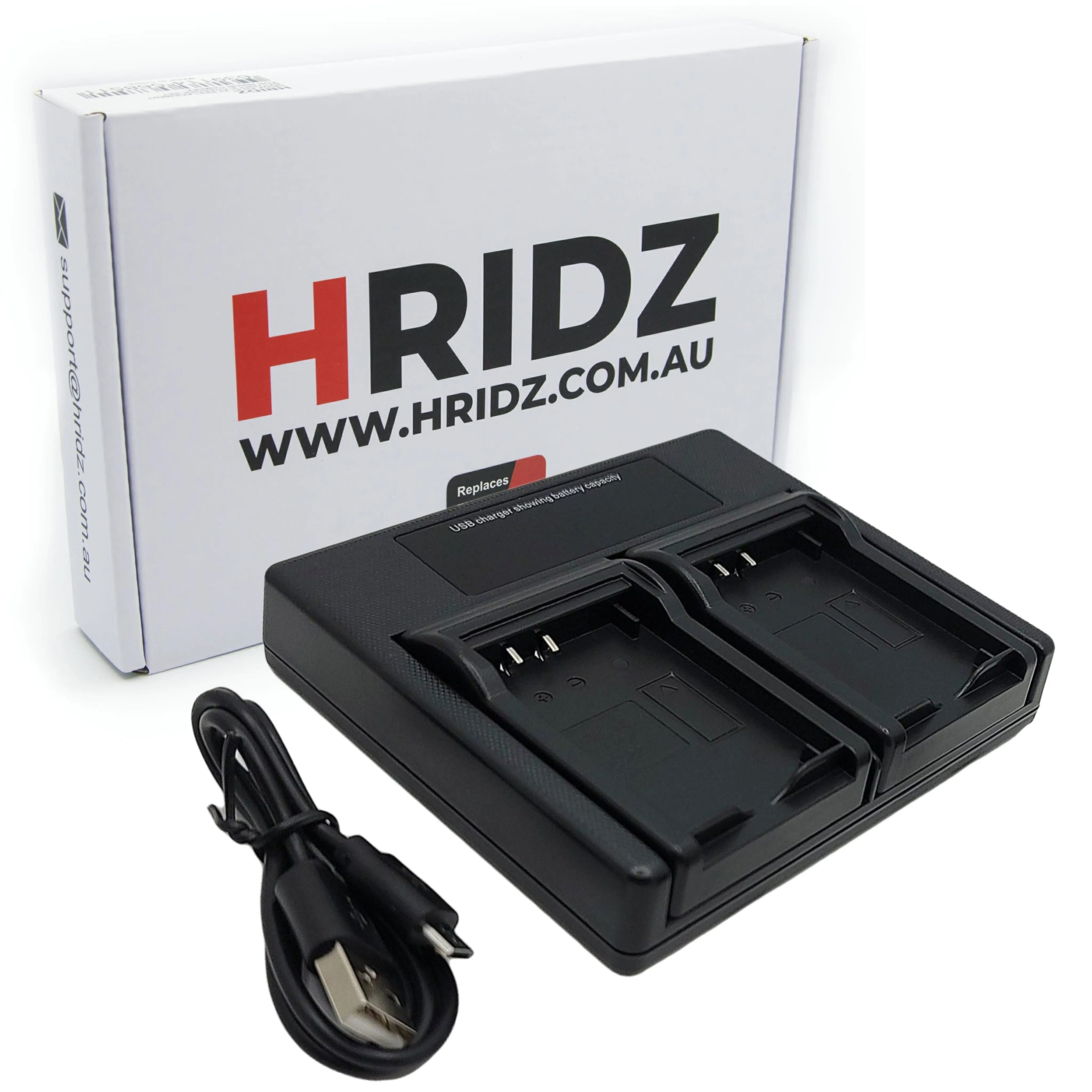 Hridz Battery & Charger for GoPro Hero 8 Hero 7 Hero 6 Hero 5 for Go Pro AHDBT-801 AHDBT801