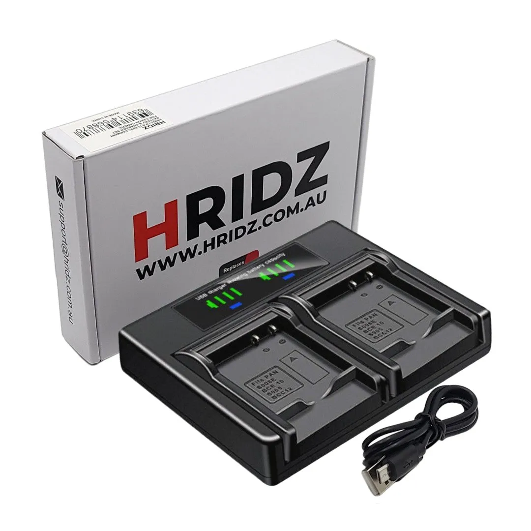 Hridz Battery & Charger for GoPro Hero 8 Hero 7 Hero 6 Hero 5 for Go Pro AHDBT-801 AHDBT801