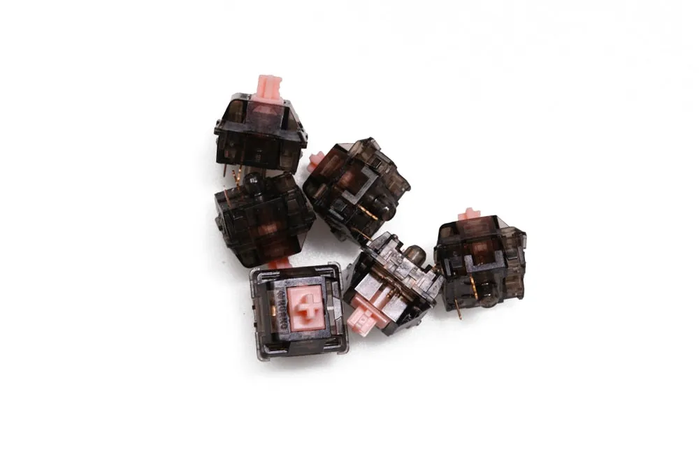 Huano Smoky Pink Switch RGB SMD Linear 80g Switches For Mechanical keyboard mx stem 3pin Black