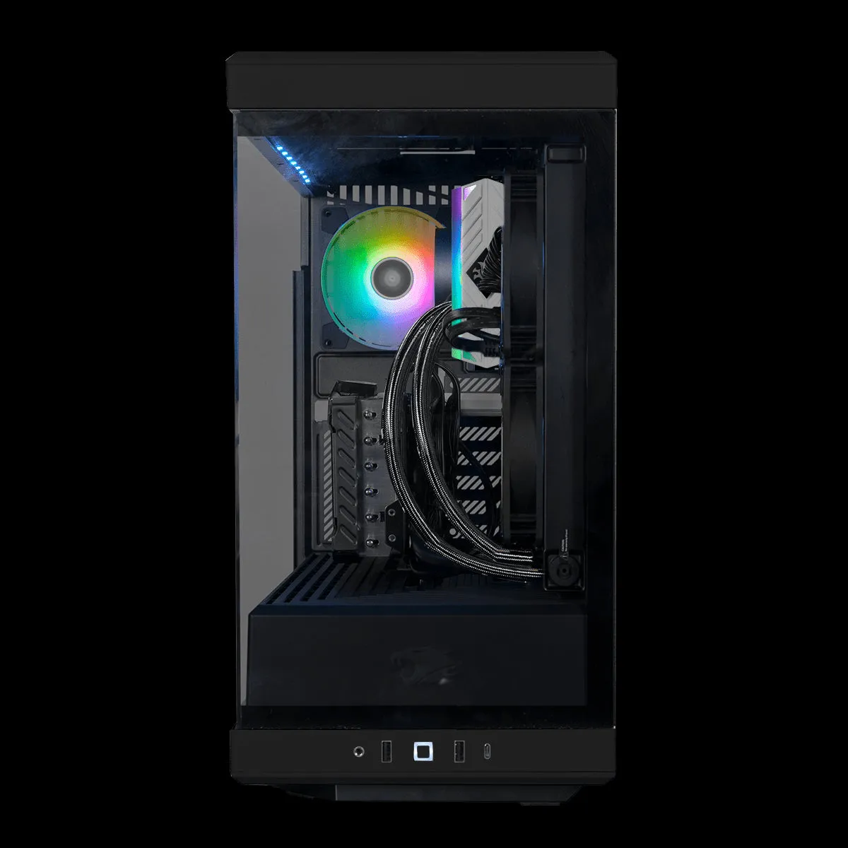 iBUYPOWER A3501BY40BHP15L Y40 Gaming Desktop Ryzen 7-7700 3.8GHz NVIDIA GeForce RTX 4070 12GB 16GB RAM 1TB SSD Win 11 Home Black