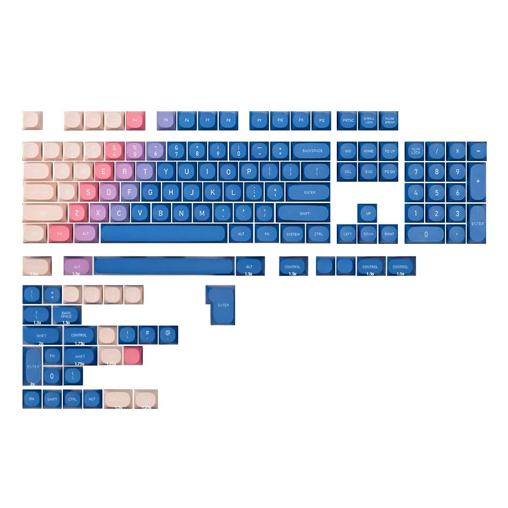 IDOBAO Gradient Color MA Height Laser Engraving Dyed Keycaps