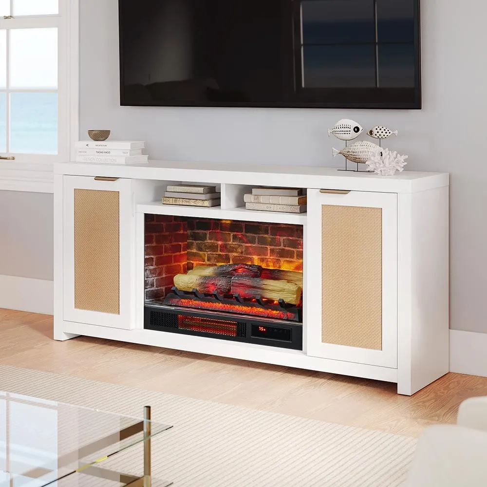 Inlet Cove 57-in Electric Fireplace TV Stand