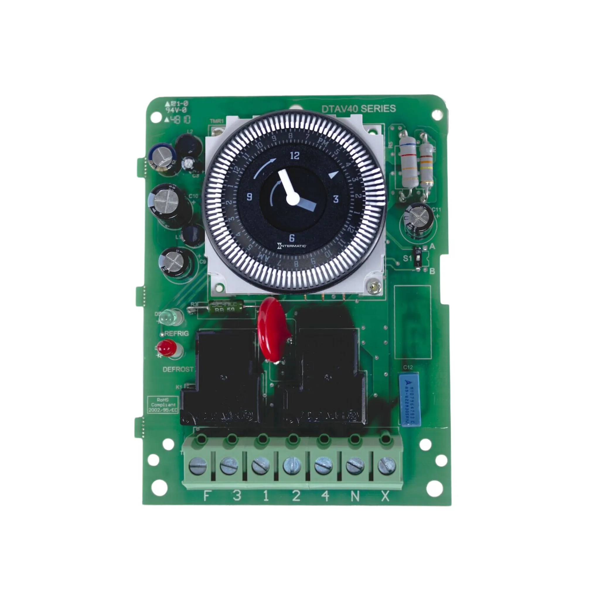 Intermatic DTAV40Q-M 120/240 V 60 Hz 40 A 1 SPDT, 1 NC SPST Quartz Electromechanical Defrost Timer