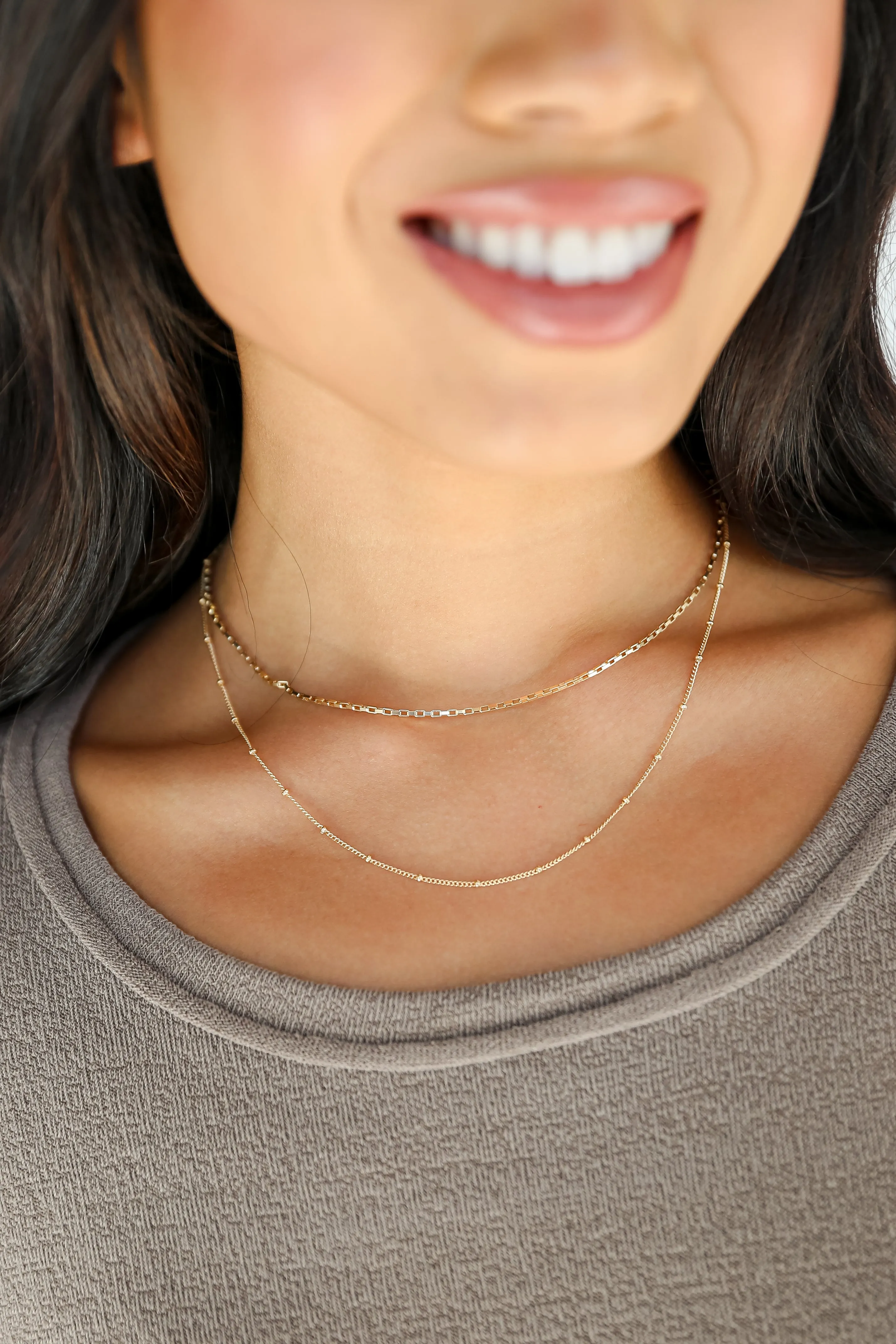 Isabella Gold Layered Chain Necklace