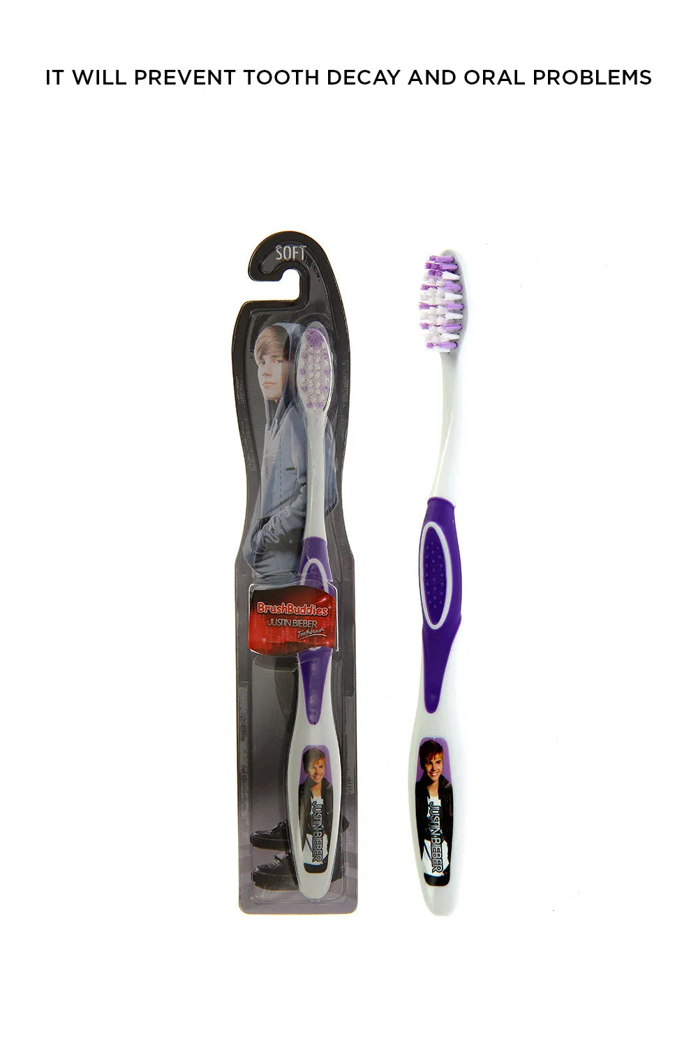 Justin Bieber Manual Toothbrush-Purple